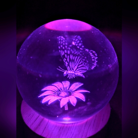 Butterfly Crystal USB Light - Picture 3 of 4